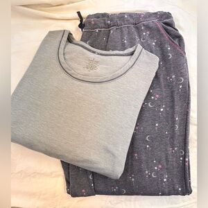 Cuddl Duds 3X Moon & Stars Lounge Sleepwear Set